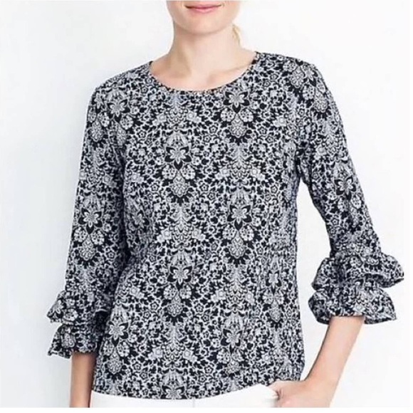 J CREW Women’s Blue Blouse 2 - Picture 1 of 2